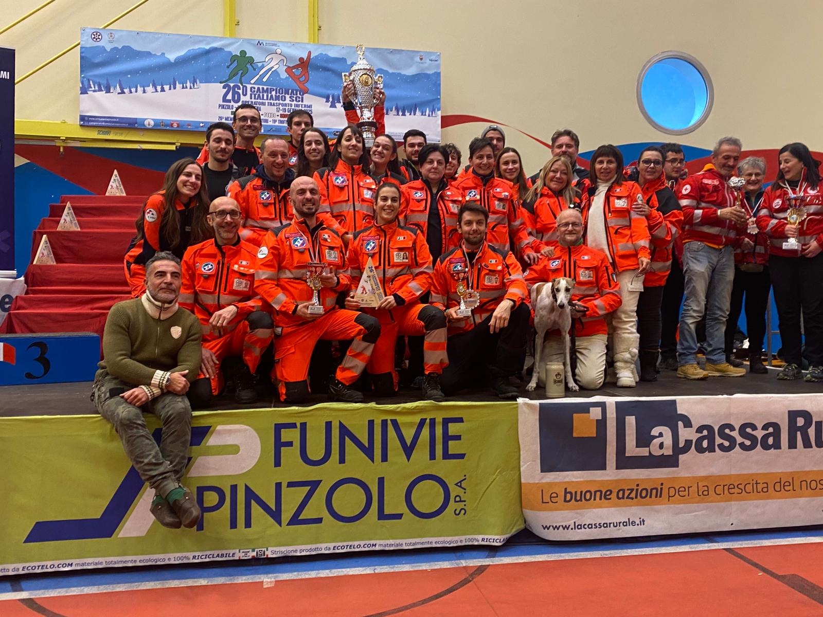 Secondo posto al Campionato Sci 118 a Pinzolo